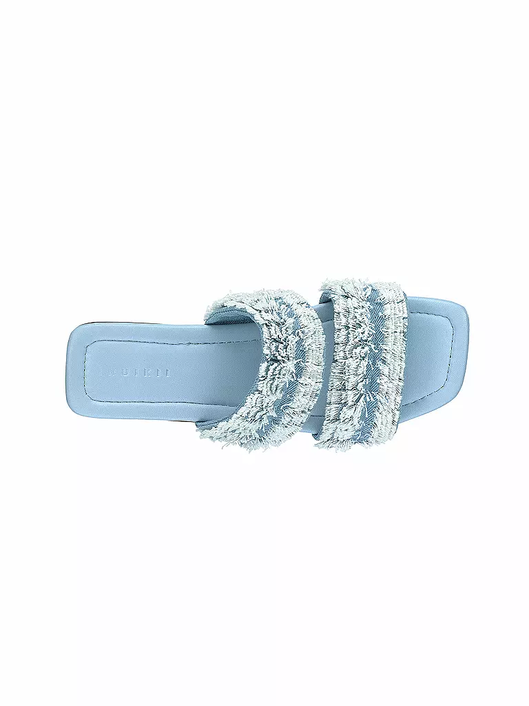 INUIKII | Pantoletten FRINGES JEANS | Blu chiaro