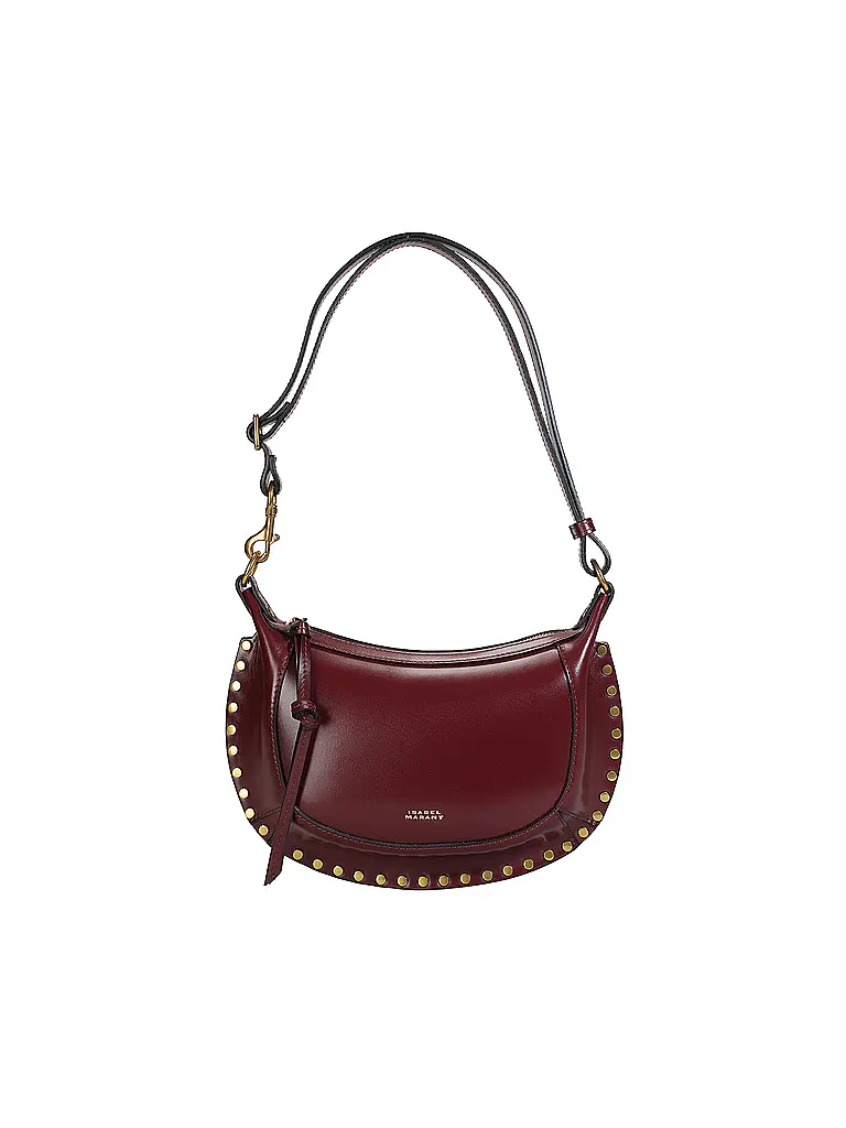 ISABEL MARANT | Borsa in pelle - Borsa a spalla OSKAN MOON | Rosso scuro