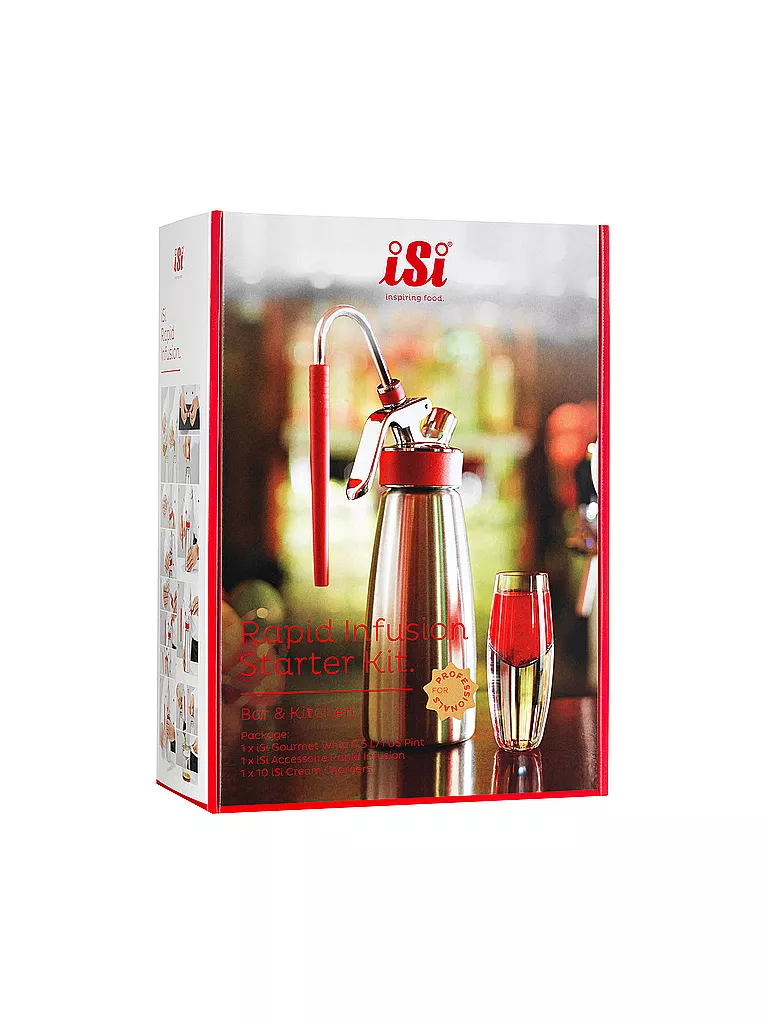 ISI | Gourmet Whip 0,5 L Rapid Infusion | Argento