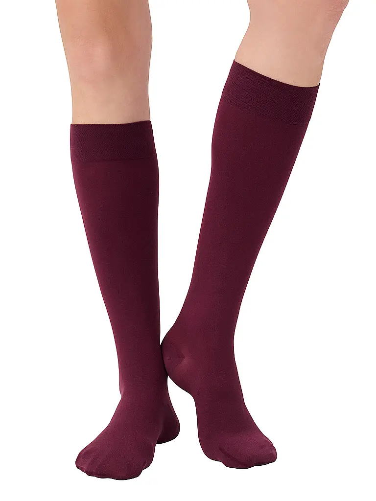ITEM M6 | Calze al ginocchio CONSCIOUS 50 DEN | Rosso scuro