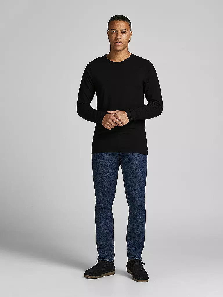 JACK & JONES | Basic Langarmshirt | Nero
