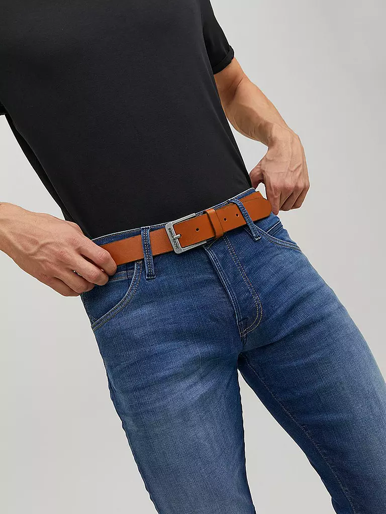 JACK & JONES | Cintura in pelle JACROCK | Marrone chiaro