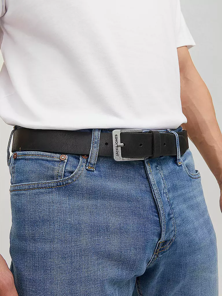 JACK & JONES | Cintura in pelle JACROCK | Nero