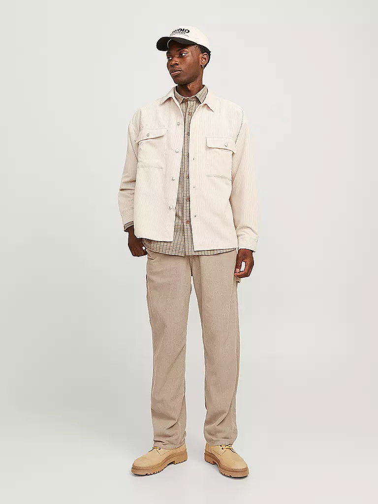 JACK & JONES | Cordhose Flared Fit JJSTEDDIE | Beige