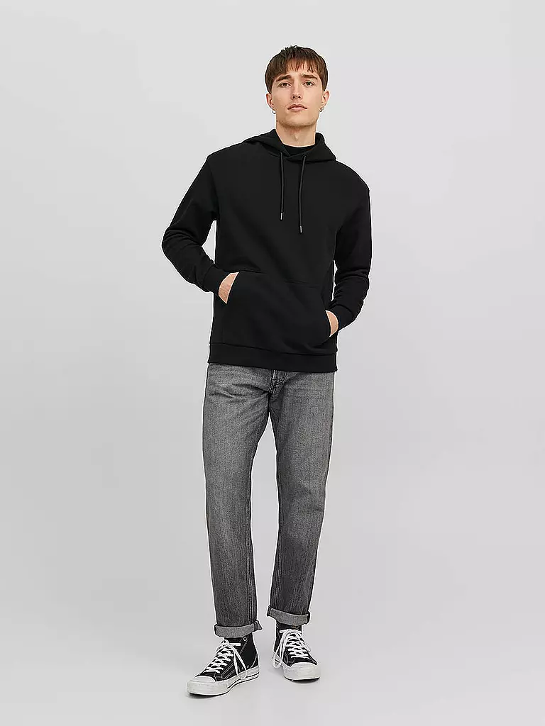 JACK & JONES | Felpa con cappuccio - Hoodie JJEBRADLEY | Nero