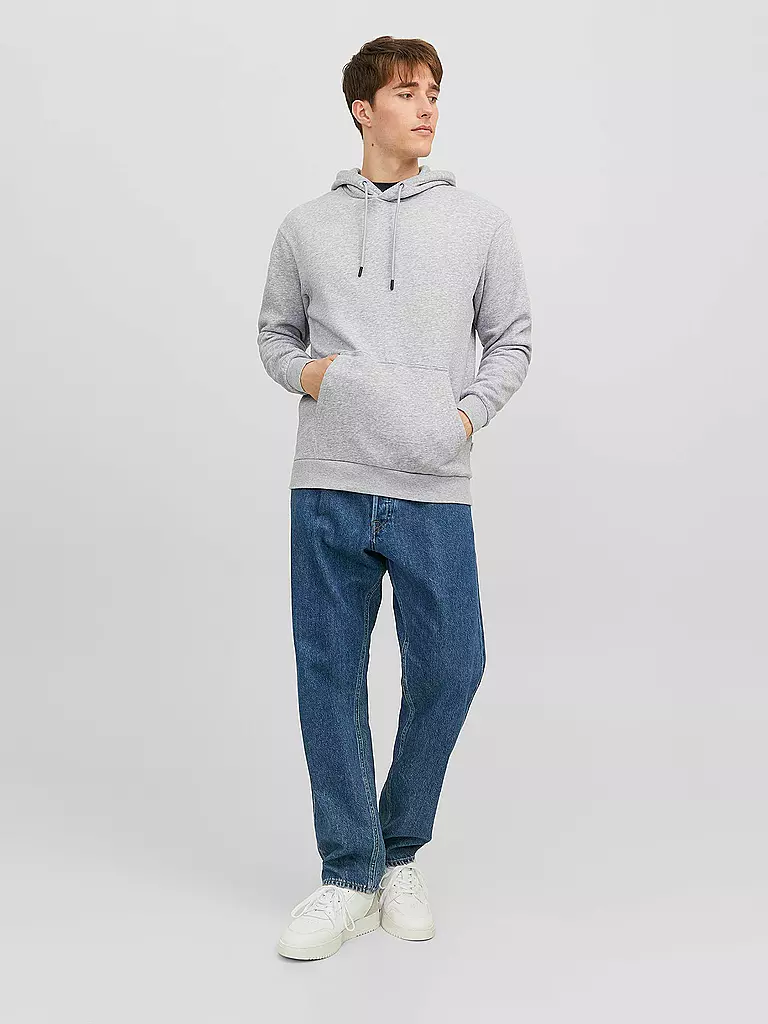 JACK & JONES | Felpa con cappuccio - Hoodie JJEBRADLEY | Grigio chiaro