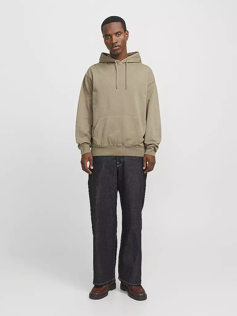 JACK & JONES | Felpa con cappuccio - Hoodie JJECHARGE | Marrone chiaro