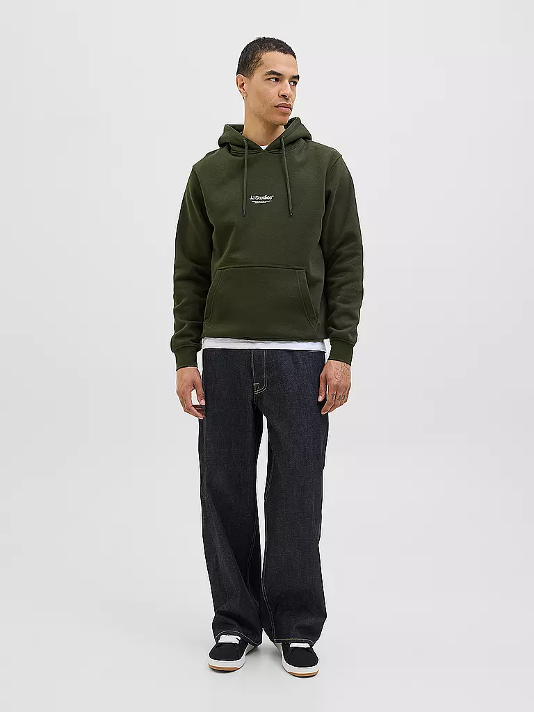 JACK & JONES | Felpa con cappuccio - Hoodie JJESOHO | Oliva