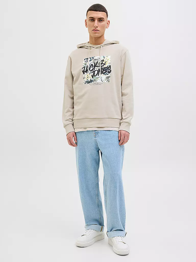 JACK & JONES | Felpa con cappuccio - Hoodie JJHAWAII | Beige