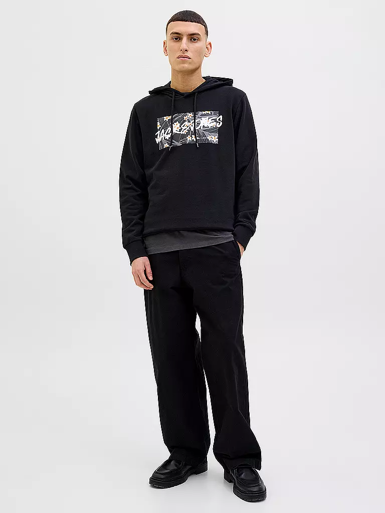 JACK & JONES | Felpa con cappuccio - Hoodie JJHAWAII | Nero