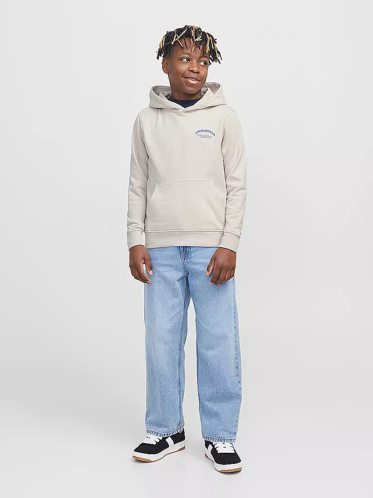 JACK & JONES | Felpa con cappuccio da ragazzo - Hoodie JJEBRANDES | Beige