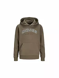 JACK & JONES | Felpa con cappuccio da ragazzo - Hoodie JJECALEB | Marrone