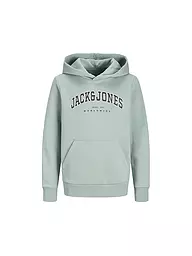 JACK & JONES | Felpa con cappuccio da ragazzo - Hoodie JJECALEB | Verde chiaro