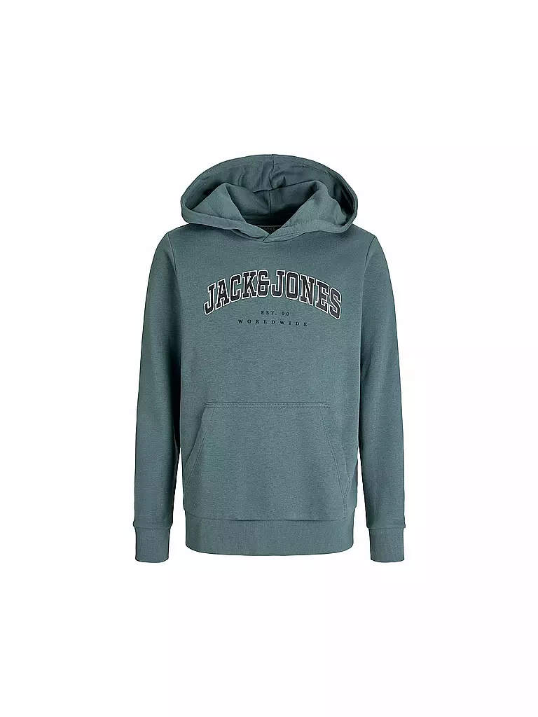 JACK & JONES | Felpa con cappuccio da ragazzo - Hoodie JJECALEB | Blu