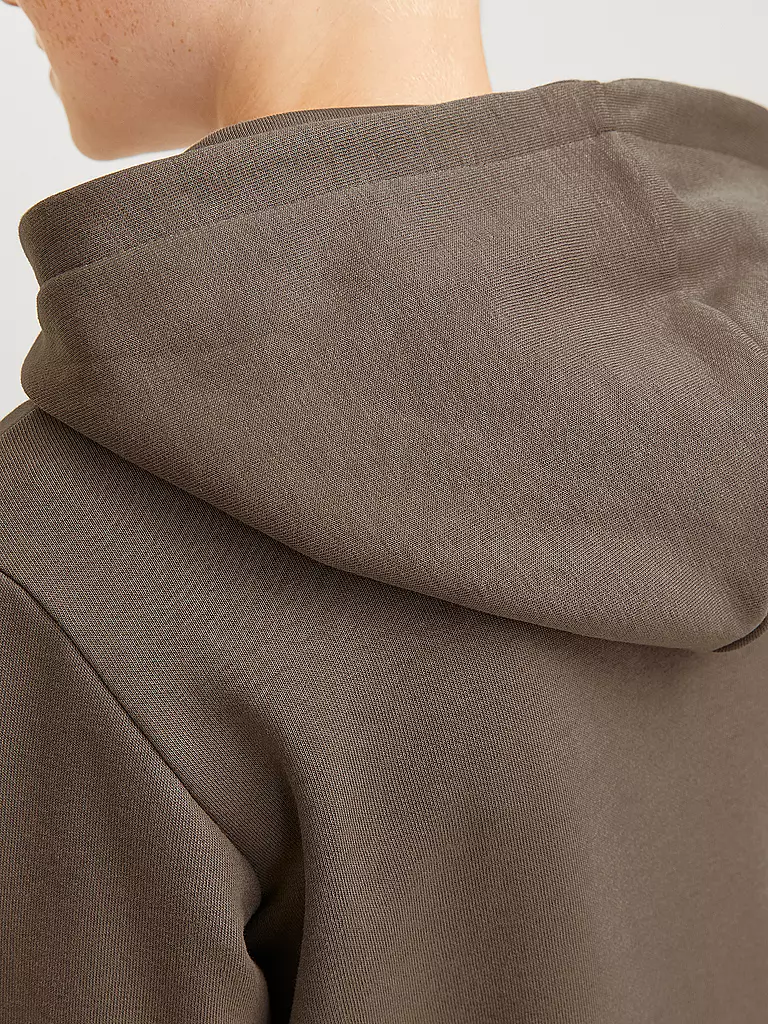 JACK & JONES | Felpa con cappuccio da ragazzo - Hoodie JJECALEB | Marrone