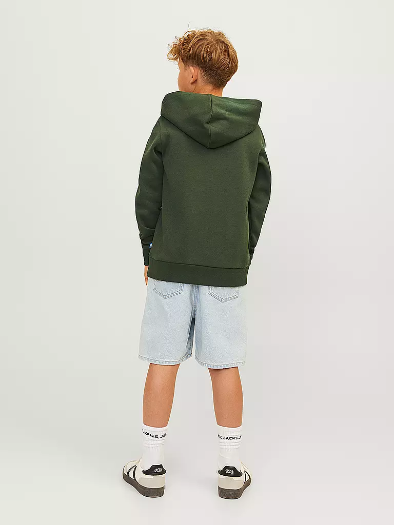 JACK & JONES | Felpa con cappuccio da ragazzo - Hoodie JJELOGO | 