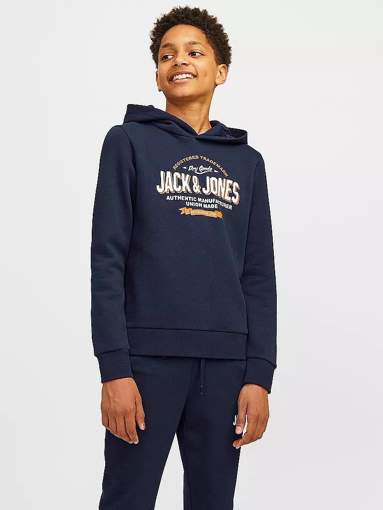 JACK & JONES | Felpa con cappuccio da ragazzo - Hoodie JJELOGO | 