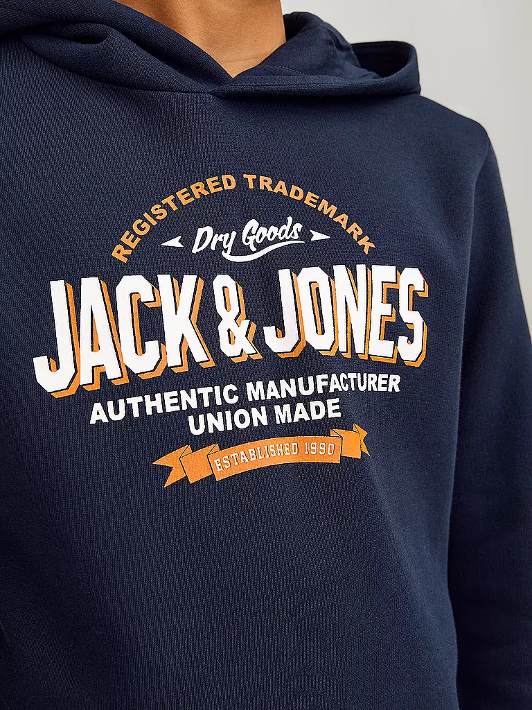 JACK & JONES | Felpa con cappuccio da ragazzo - Hoodie JJELOGO | 