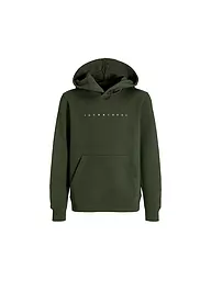 JACK & JONES | Jungen Kapuzensweater - Hoodie JJESTAR JJ  | Verde scuro