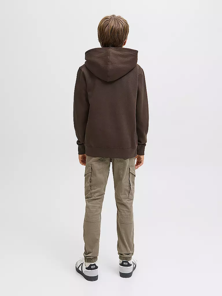 JACK & JONES | Felpa con cappuccio da ragazzo - Hoodie JJESTAR JJ | Marrone