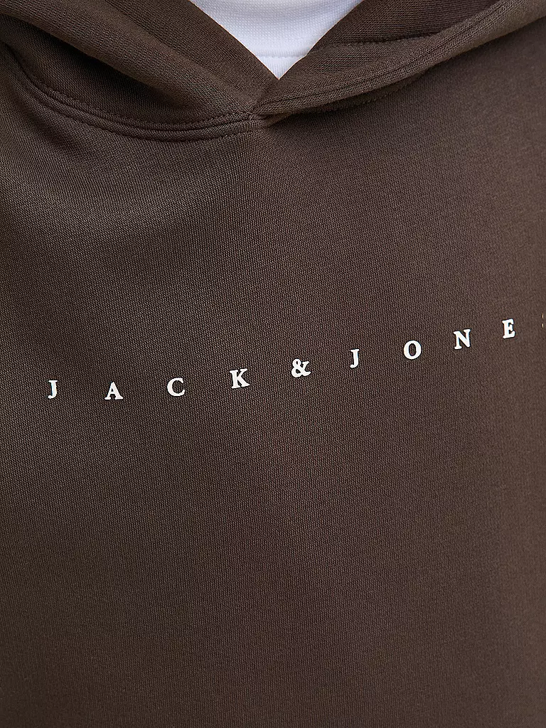 JACK & JONES | Felpa con cappuccio da ragazzo - Hoodie JJESTAR JJ | Marrone