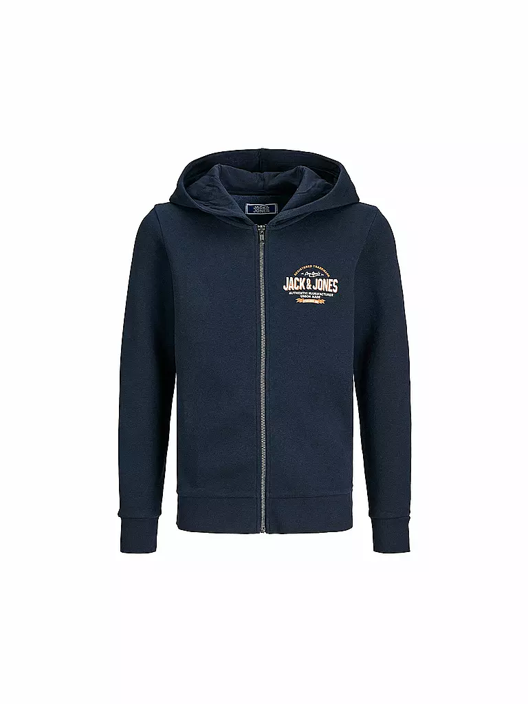 JACK & JONES | Felpa con cappuccio da ragazzo JJELOGO | Blu scuro