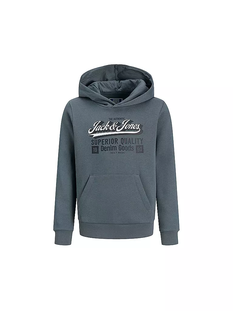 JACK & JONES | Felpa con cappuccio da ragazzo JJELOGO | Blu