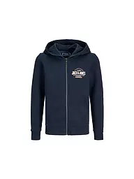 JACK & JONES | Felpa con zip da ragazzo | Blu scuro