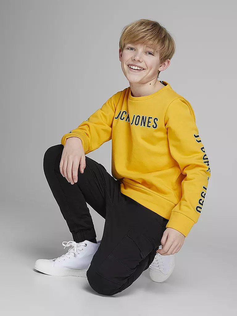 JACK & JONES | Jungen Cargohose Slim Fi  JPSTPAUL  | Nero
