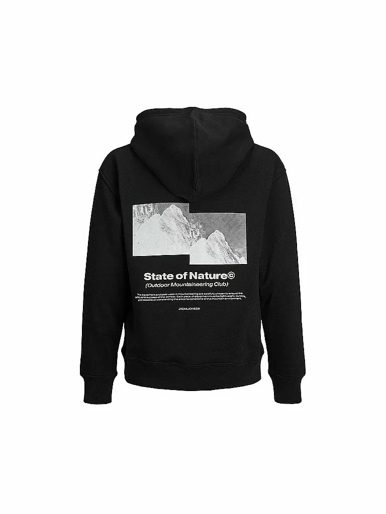 JACK & JONES | Jungen Kapuzensweater - Hoodie JCOALPHA MOUNTAIN | Nero