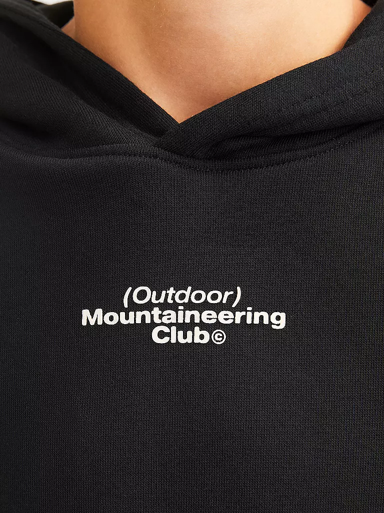 JACK & JONES | Jungen Kapuzensweater - Hoodie JCOALPHA MOUNTAIN | Nero