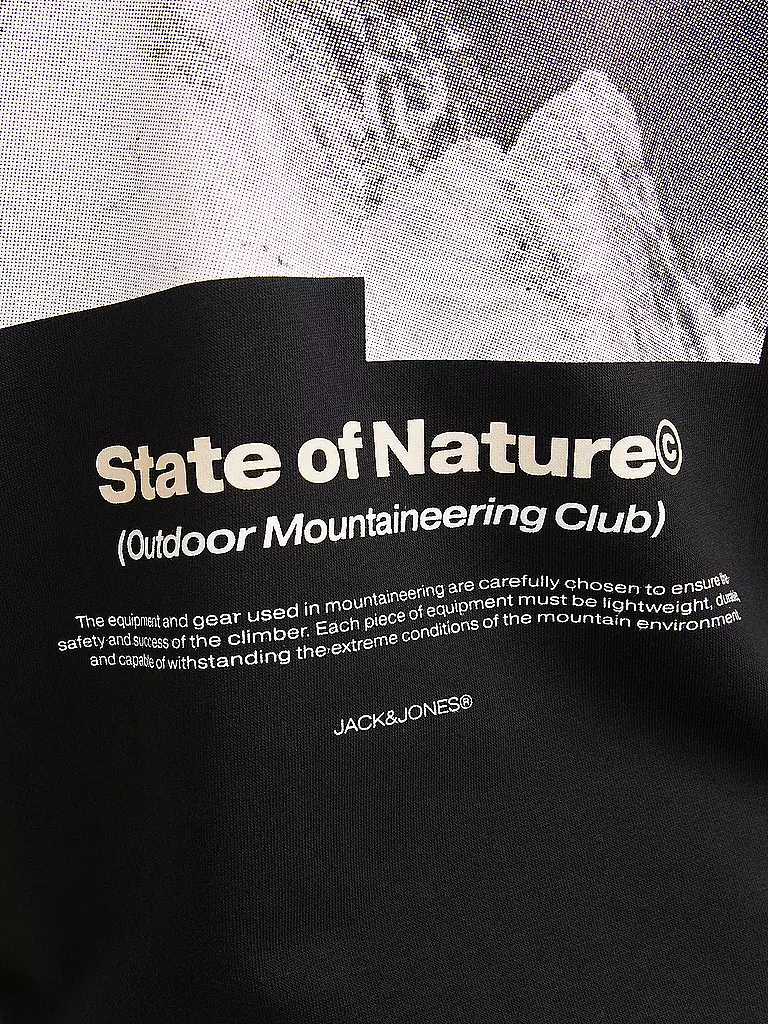 JACK & JONES | Jungen Kapuzensweater - Hoodie JCOALPHA MOUNTAIN | Nero