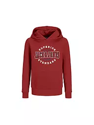 JACK & JONES | Felpa con cappuccio da ragazzo - Hoodie JJELOGO | Rosso