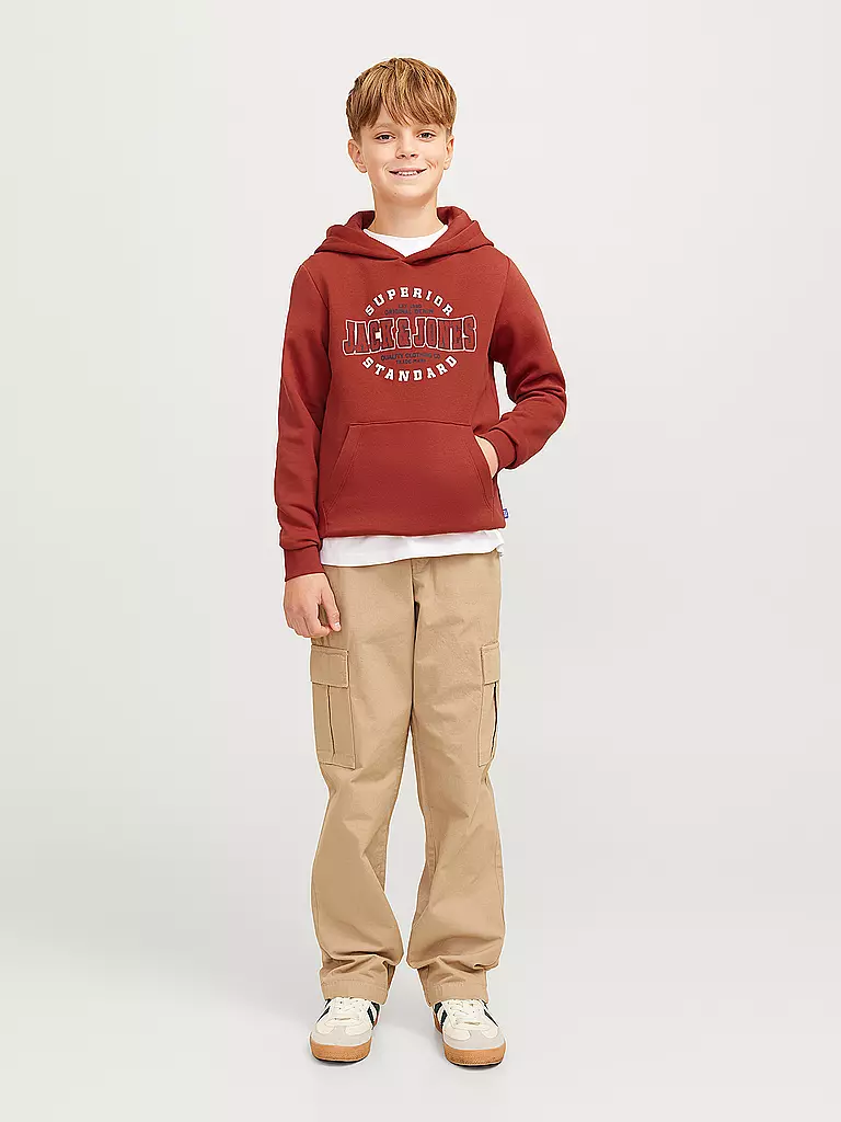 JACK & JONES | Jungen Kapuzensweater - Hoodie JJELOGO | Rosso