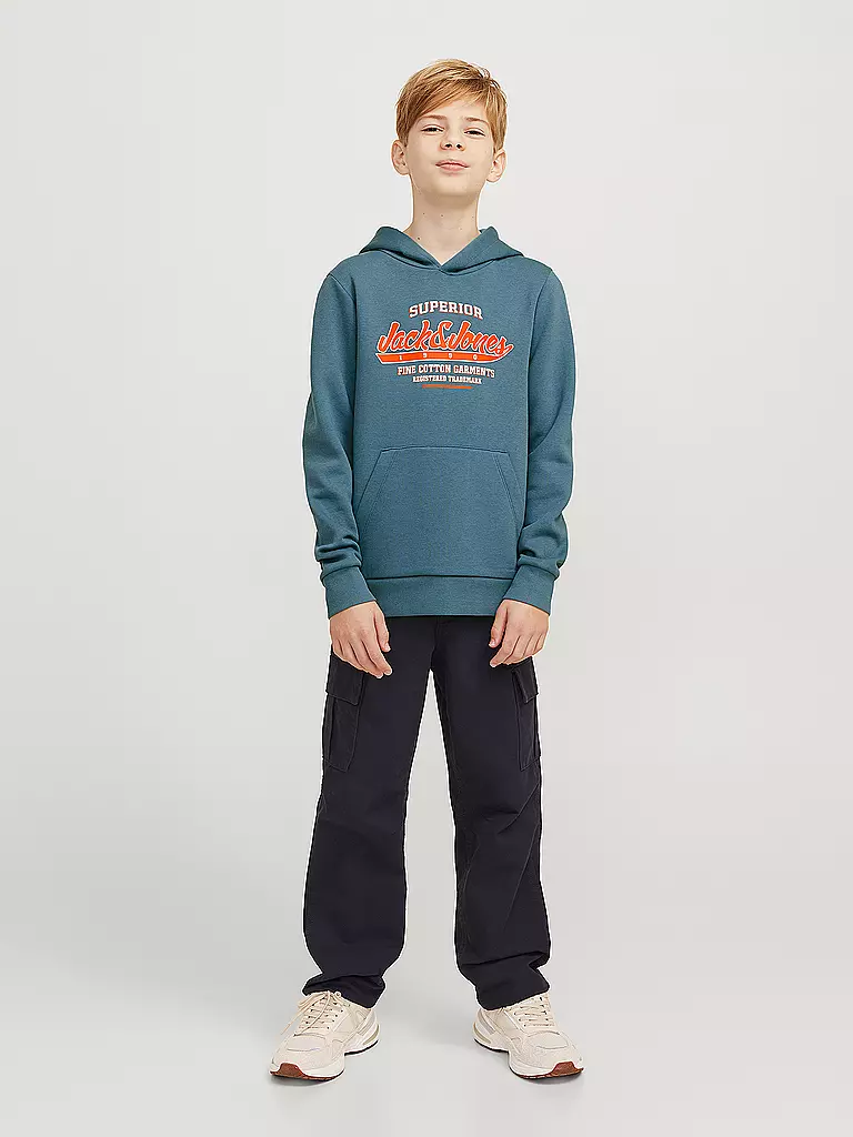 JACK & JONES | Jungen Kapuzensweater - Hoodie JJELOGO | Petrolio