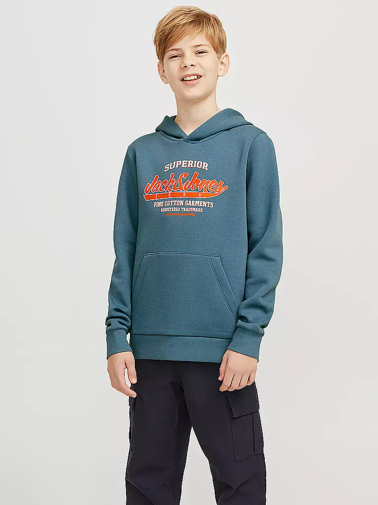 JACK & JONES | Jungen Kapuzensweater - Hoodie JJELOGO | Petrolio