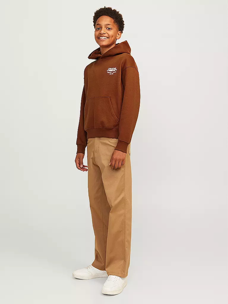 JACK & JONES | Jungen Kapuzensweater - Hoodie JORNOHO  | Marrone