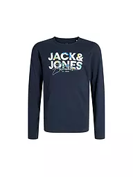 JACK & JONES | Maglietta a maniche lunghe da ragazzo JJGEPLAS | Blu scuro