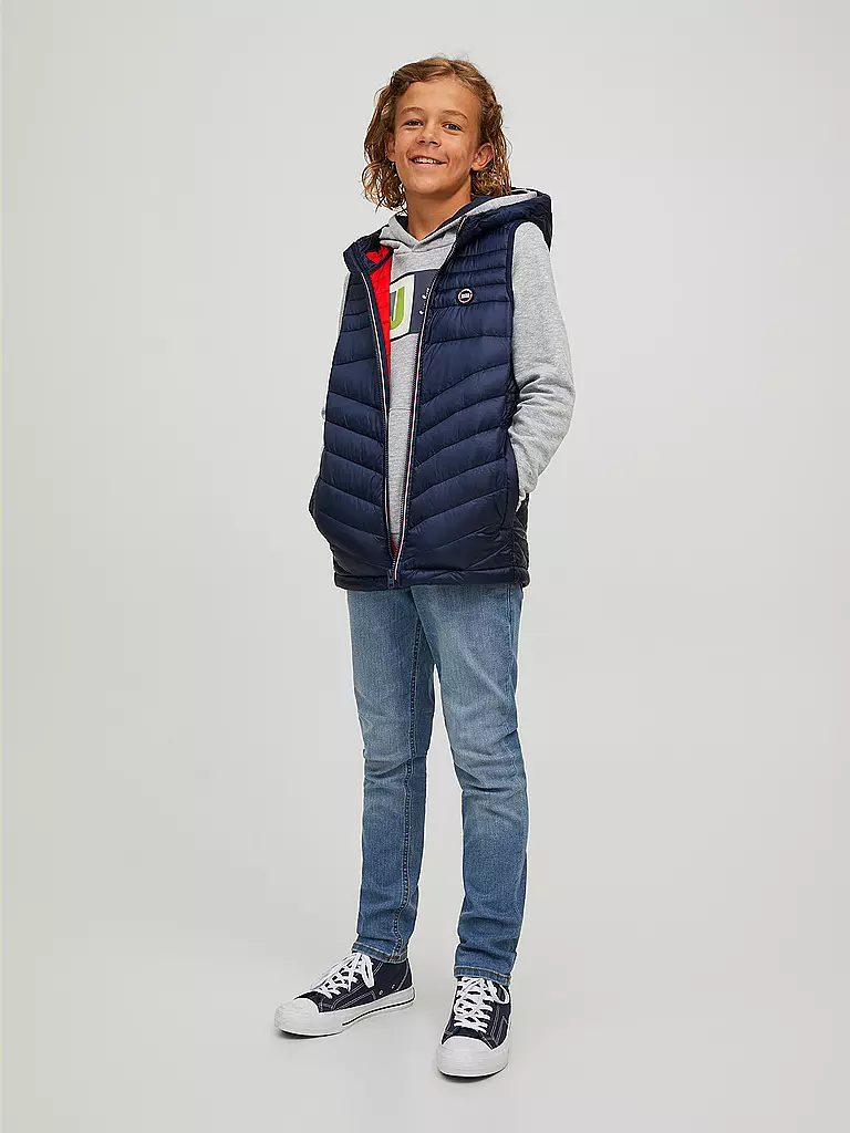 JACK & JONES | Jungen Steppgilet JJEHERO | Blu scuro