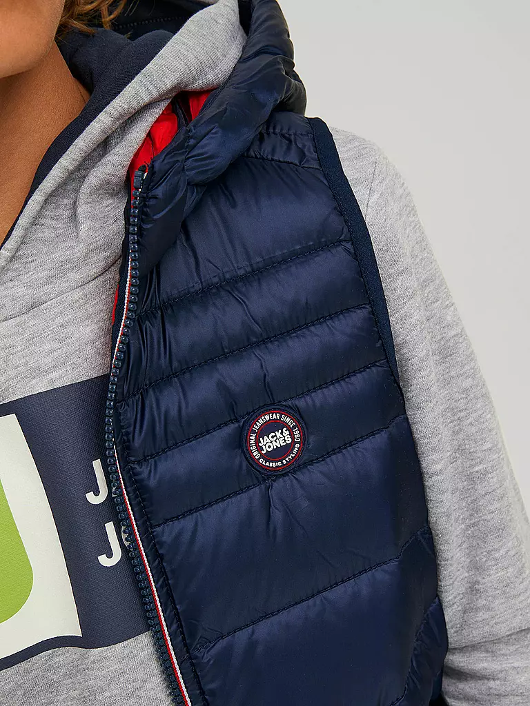JACK & JONES | Jungen Steppgilet JJEHERO | Blu scuro
