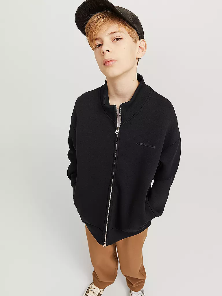 JACK & JONES | Jungen Sweatjacke JCOKINETIC  | Nero