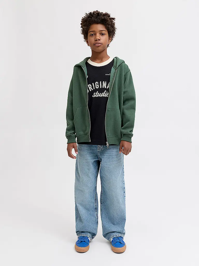 JACK & JONES | Jungen Sweatjacke JORBEDFORD  | Verde scuro
