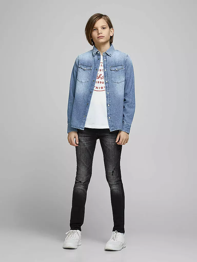 JACK & JONES | Jungen-Jeanshemd "JJEWESTERN SHERIDAN" | Blu