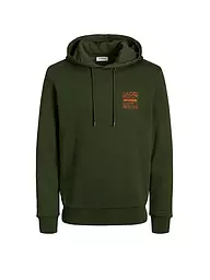JACK & JONES | Kapuzensweater - Hoodie JJLINER | Verde scuro