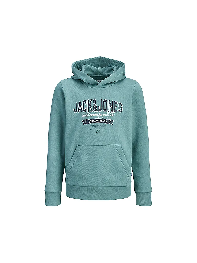 JACK & JONES | Kapuzensweater da ragazzo JJELOGO | Verde chiaro