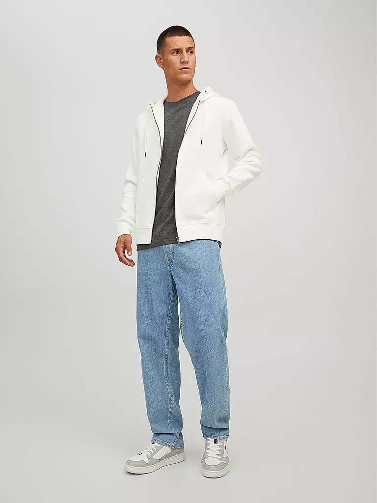 JACK & JONES | Kapuzensweatjacke JJESTAR  | Bianco