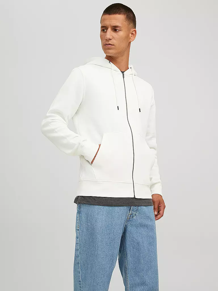 JACK & JONES | Kapuzensweatjacke JJESTAR  | Bianco