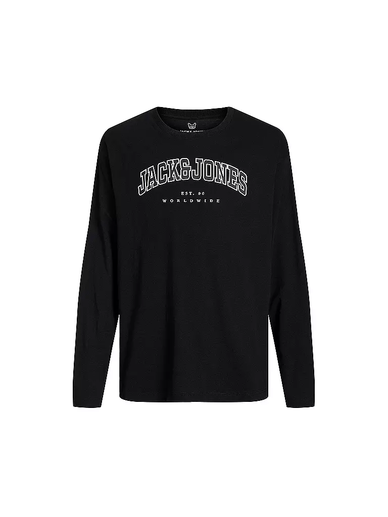 JACK & JONES | Maglietta a maniche lunghe da ragazzo JJECALEB | Nero