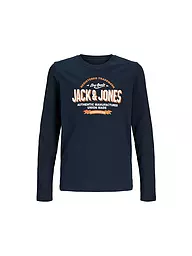 JACK & JONES | Maglietta a maniche lunghe da ragazzo JJELOGO | Blu scuro