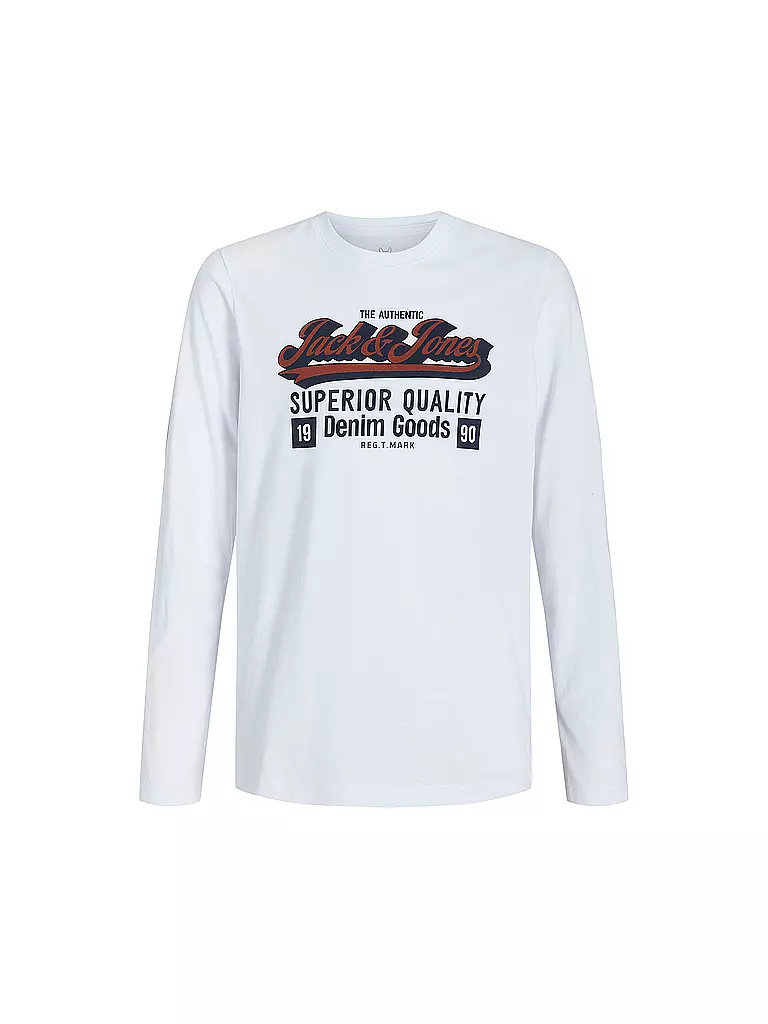 JACK & JONES | Maglietta a maniche lunghe da ragazzo JJELOGO | Bianco